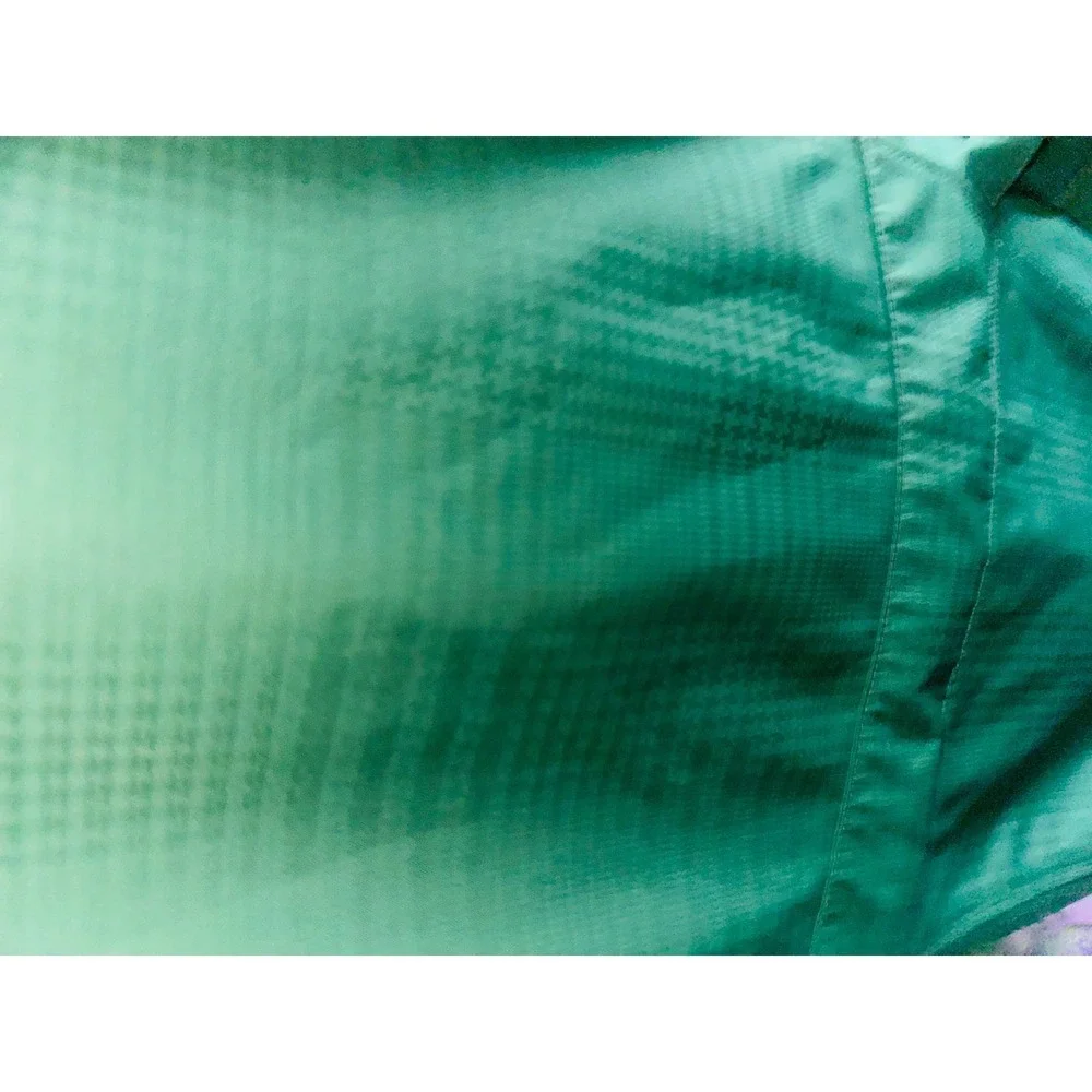 Merrell Shell Women's Green Hooded Rain Jacket‎ Belted Full Zip Large